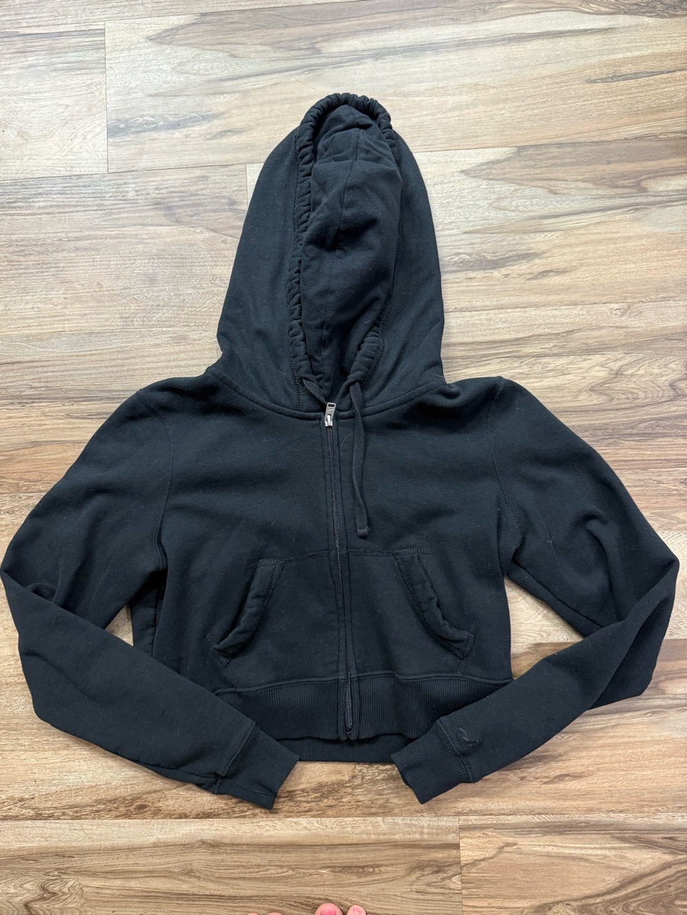 Hollister Black Women's Full-Zip Hoodie Jacket